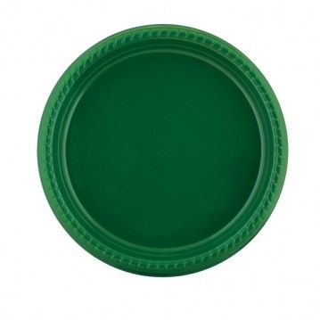 PLATO PLASTICO VERDE RIGIDO 23 CM. C/500