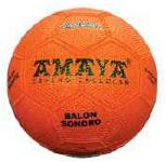 PELOTA SONORA DE CAUCHO CELULAR BALONMANO 150 MM