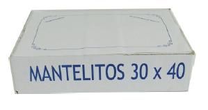 MANTELITO 30x40 CM. BLANCO ORLA