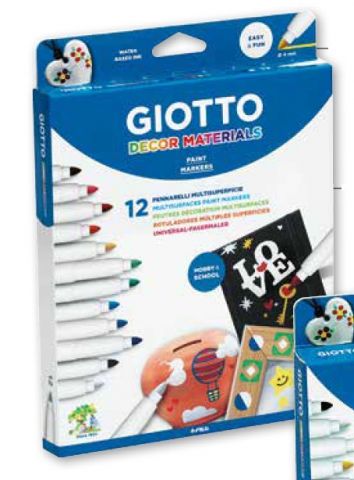 GIOTTO ROTULADORES DECOR MATERIALS 12 UDS.