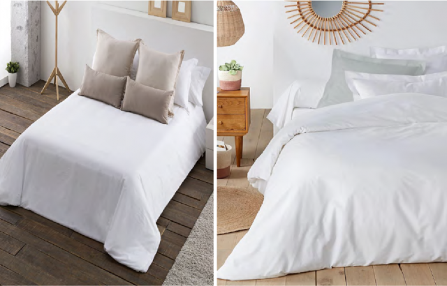 FUNDA NORDICA BLANCA. CAMA 180/270*250 CM. 50/50%
