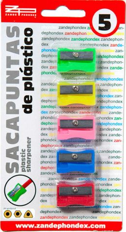AFILALAPICES COLORES DE PLASTICO. 5 UDS